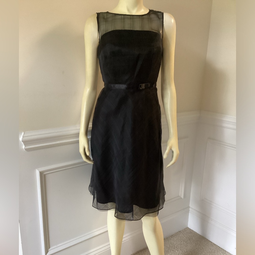 Express WN SZ 2 Black Silk Dress NEW